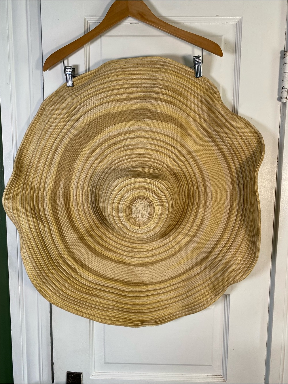 San Diego hat company for free people Wide-Brim Straw Sun Hat in Natural Beige